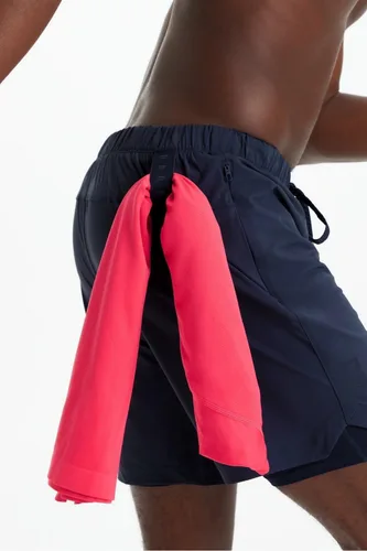 Miniatura 16 de Fabletics The One - Pantalón corto para hombre (forro), entrenamiento, natación, ligero, de secado rápido, bolsillo con cremallera, tejido elástico