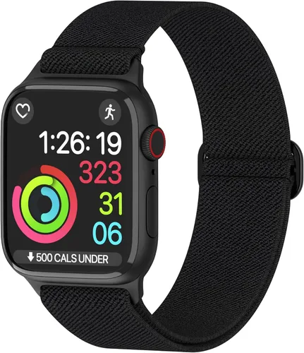 Miniatura 19 de Correas de nailon para Apple Watch unisex – iWatch 1/2/3/4/5/6/7/8/9/SE/Ultra 2 correas para 1.496 in/1.575 in/1.614 in/1.654 in/1.732 in/1.772