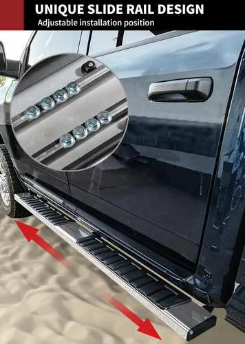 Miniatura 6 de YITAMOTOR Estribos de 6 pulgadas compatibles con Ford F150 SuperCrew Cab 2015-2025, Ford F250 F350 F450 F550 Super Duty Crew Cab 2017-2024, barras