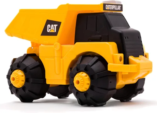 Cat Juguetes de construcción, camión volquete imparable, luces y sonidos realistas, tecnología de accionamiento de movimiento, funciones de trabajo