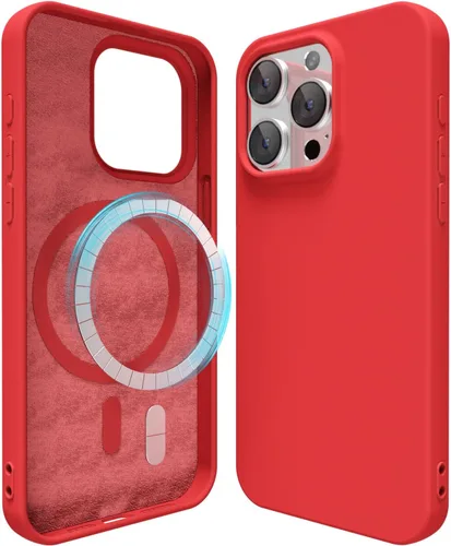 Miniatura 126 de oakxco Funda de silicona para iPhone 12 Pro Max, magnética, compatible con carga inalámbrica Magsafe, cubierta protectora de goma suave y delgada