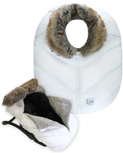 Miniatura 15 de 7AM Enfant Fundas de asiento de automóvil, funda de bebé Cocoon para niños y niñas, repelente de lluvia y nieve, transpirable, resistente al viento