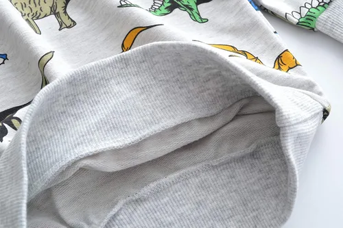 Miniatura 6 de Popshion - Sudaderas de dinosaurios para niños, pulóveres deportivos de caricaturas de manga larga, tallas 1-7T