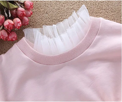 Miniatura 7 de YAKEF Mujeres Niñas Lotus Leaf Stand Collar falso desmontable media camisa blusa cuello de algodón
