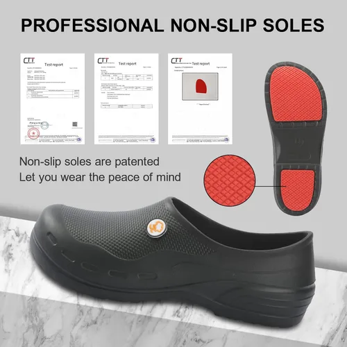Miniatura 3 de Zapatos de chef unisex resistentes al aceite al agua zapatos de trabajo antideslizantes cómodos zapatos de enfermería para chefs enfermeras
