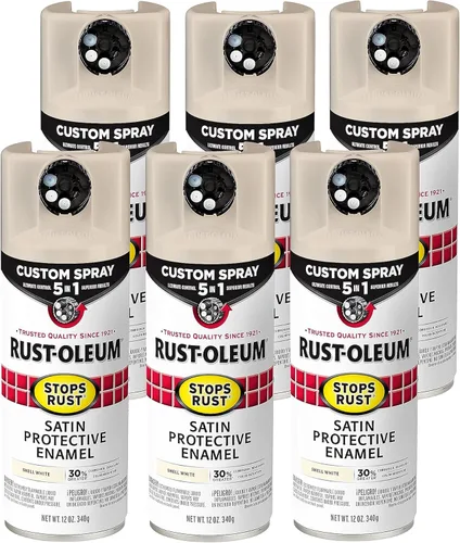 Miniatura 53 de Rust-Oleum 376855 - Pintura en aerosol antióxido personalizada 5 en 1, 12 onzas, color negro mate, (paquete de 1)