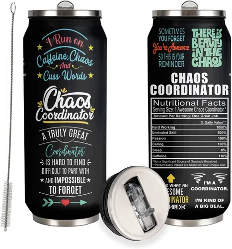 Miniatura 13 de Vaso de viaje de acero inoxidable para entrenador de béisbol de 17 onzas, 500ml/17oz