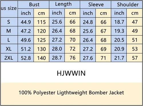 Miniatura 7 de HJWWIN Men's Slim Fit Lightweight Softshell Flight Bomber Jacket Spring Fall Coat with Pockets