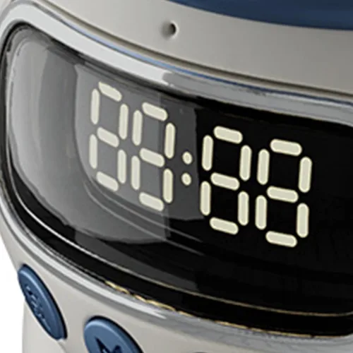 Miniatura 6 de Garosa Reloj despertador, inteligente con luz nocturna, reloj digital para entusiastas del espacio, color blanco