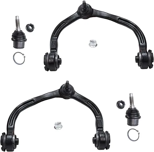 Miniatura 153 de Detroit Axle - Brazos de control superiores traseros para Chrysler 300 Dodge Challenger Charger Magnum, reemplazo del conjunto de brazos de control