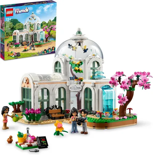 LEGO Friends - Juego de juguetes de construcción de jardín botánico, un proyecto creativo para mayores de 12 años, construye y muestra una escena