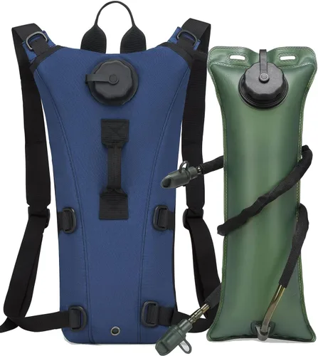 Miniatura 7 de Mochila Táctica de Hidratación Militar con Bolsa de Agua de 3L, Portador de Vejiga de Agua Impermeable para Correr, Trotar, Ciclismo, Senderismo