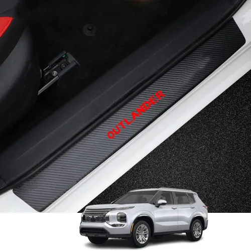 Miniatura 8 de Accesorios interiores personalizados para Mitsubishi Outlander 2014-2021 2022 2023 Outlander PHEV 2023 2024 - Borde de cuero para puerta