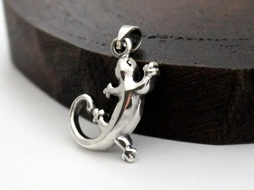Miniatura 3 de COSUMOSU 925 sterling silver Gecko Lizard Spirit Animal Pendant