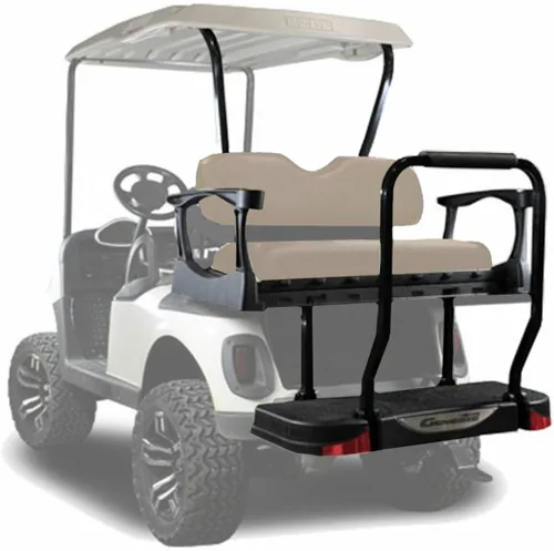 Miniatura 9 de MadJax Genesis 300 - Kit de asiento trasero de aluminio para modelos EZGO RXV 2008 en adelante, cojines negros de lujo