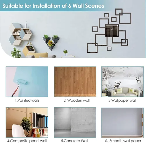 Miniatura 6 de Reloj de pared 3D DIY para decoración de sala de estar, moderno, silencioso, sin tictac, gran creatividad, sin marco, relojes de pared acrílicos