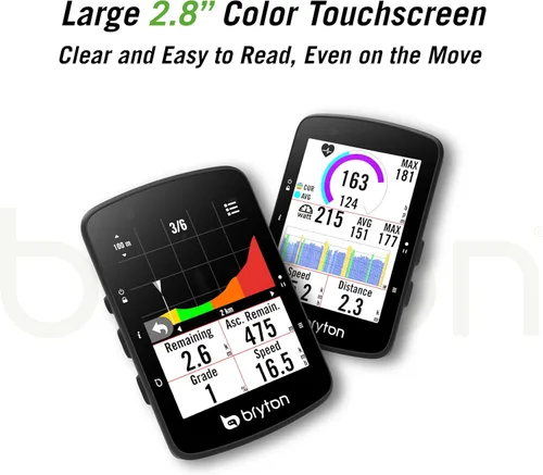 Miniatura 2 de Bryton Rider 650 - Pantalla táctil LCD a color de 2.8 pulgadas, GPS para bicicleta/ciclismo, mapa precargado de EE. UU., compatible con radar