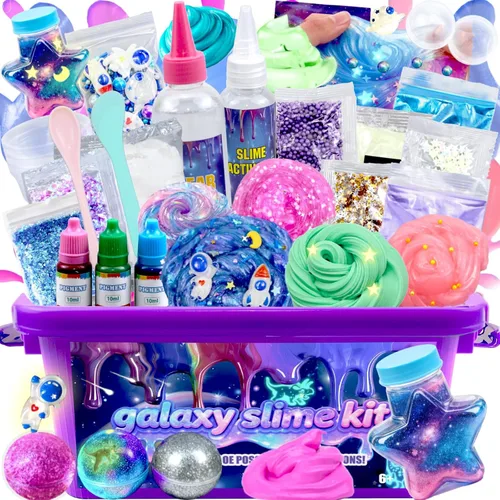 Miniatura 8 de Kit de slime de mantequilla para niñas y niños, paquete de 11 con aroma, elástico y antiadherente, juguete para aliviar el estrés, regalo