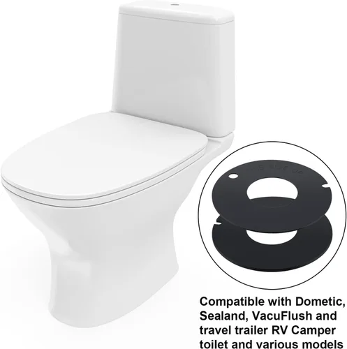 Miniatura 6 de Mudder 2 Piezas 385311462 y 385316140 Sello de Goma para Inodoro RV Sello de Bola de Enjuague de Inodoro para Sealand Mansfield VacuFlush RV Camper