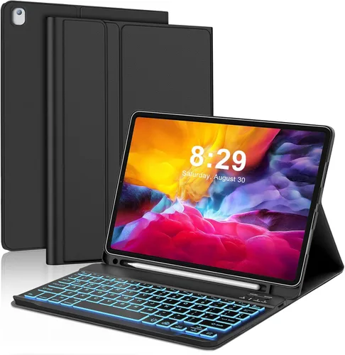 Miniatura 8 de Funda con teclado para iPad Pro de 12.9 pulgadas (Modelo antiguo) 2015 1ª / 2017 2ª generación - Teclado inalámbrico Bluetooth recargable Azul oscuro