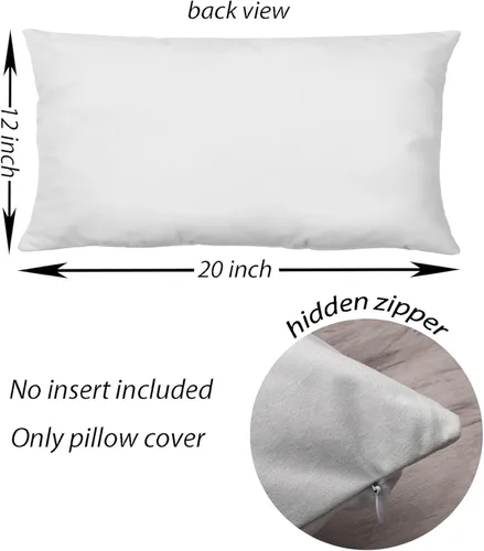 Miniatura 4 de KEUSPI Decoración Costera de Navidad - Fundas de almohada azules con árbol de Navidad de 12 x 20 pulgadas, fundas de almohada de Navidad