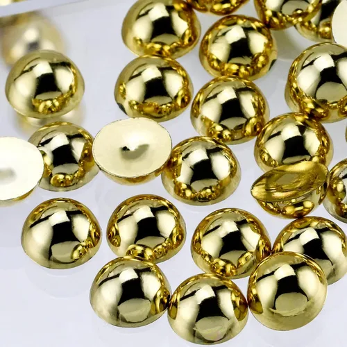 Miniatura 68 de 1500 PIEZAS 4mm Perlas Blancas de Media Parte Plana para Manualidades Joyería Álbum de Recortes Decoración de Uñas, Perlas de Parte Plana para Blanco