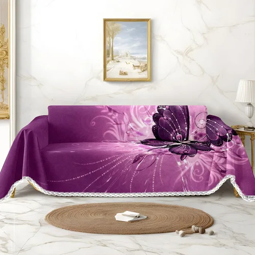 Miniatura 21 de White Cats - Funda de sofá con estampado de gatos negros, fundas para sofá y sillón, resistente a las manchas, protector universal de muebles