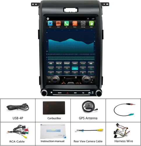 Miniatura 6 de Para Ford F150 Radio Upgrade, Fit 2013 2014, reemplazo estéreo Android, pantalla táctil de 12.1 pulgadas, CPU de 8 núcleos, soporte Carplay