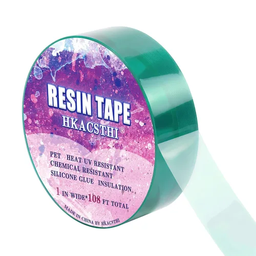 HKACSTHI Cinta de Resina de 108 Pies para Moldeo de Resina Epoxi de Silicona, Cinta de Resina Epoxi UV, Cinta de Liberación Epoxi para Vertido,