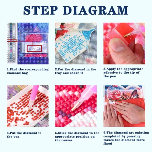 Miniatura 4 de DOTZSO Kits de pintura de diamantes de playa para adultos, fácil de bricolaje 5D redondo completo kit de arte de diamantes de punto de diamante