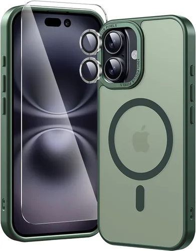 Miniatura 35 de Funda magnética diseñada para iPhone 11 Pro Max, [probada en caídas de grado militar] [compatible con MagSafe] Funda protectora delgada translúcida