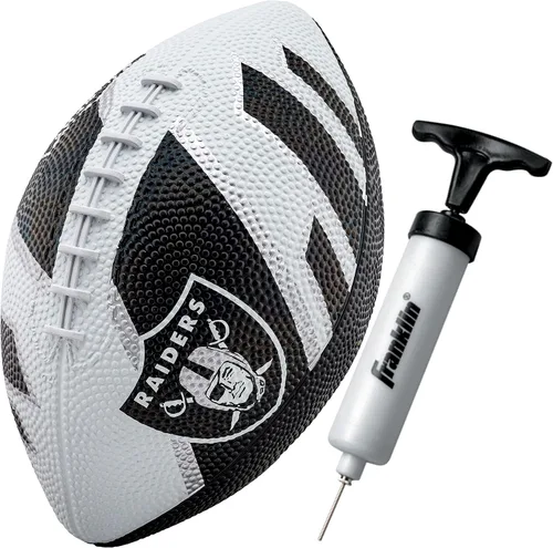 Miniatura 32 de Franklin Sports NFL Team Footballs - Rubber Youth Mini Balls for All Teams - Kids 8.5" Football + Air Pump Sets - Official NFL Licensed