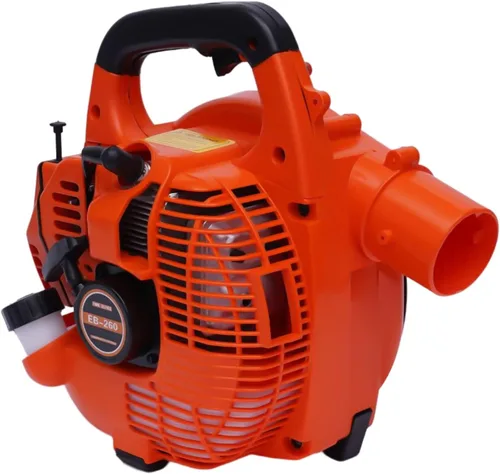 Miniatura 8 de Soplador de hojas de mochila 25.4CC 2 tiempos alimentado a gas jardín patio ventilador limpio 275 CFM, 750W 7500RPM, motor de refrigeración por