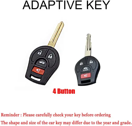 Miniatura 2 de Funda para llavero Nissan March Tiida Altima Sentra Armada Cube Juke Maxima Pathfinder Rogue 2012 Versa Accesorios con llavero Smart Key Case