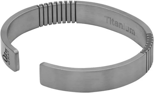 QRAY Q2 - Pulsera atlética de titanio puro 100% puro para hombres y mujeres, pulsera de bienestar de salud en forma de C