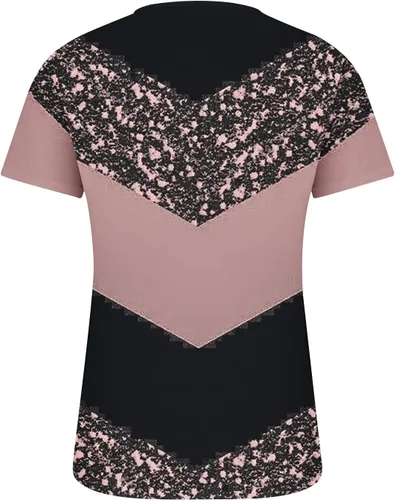 Miniatura 59 de Summer Shirts for Women 2025 Plus Size Short Sleeve Henley Tops Marble Floral Loose Tshirt Tee Casual Dressy Tunics