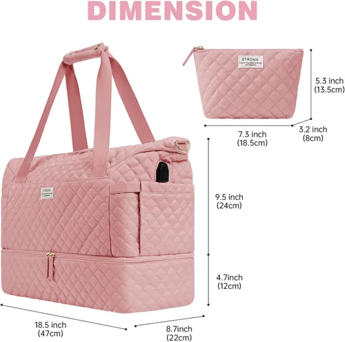 Miniatura 6 de Bolsos Weekender para mujer, Rosado