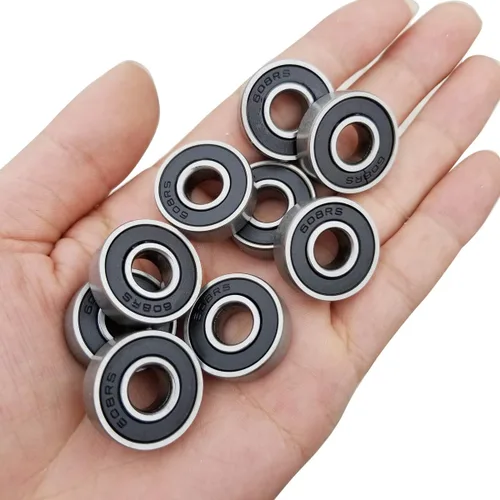 Miniatura 4 de 10 Pack Rodamientos de Bolas 608-RS – Rodamientos de bolas miniatura sellados con doble goma blindados con ranura profunda 608rs para patinetas