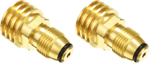 Miniatura 8 de Adaptadores de Tanque de Propano Joywayus Convierten la Válvula de Servicio POL del Tanque LP a QCC1 de Latón Sólido de Ajuste Universal (Tipo 1)
