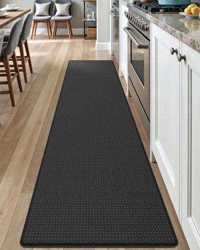Miniatura 26 de DEXI Alfombrillas de Cocina Acolchadas Anti Fatiga, 17x59, Alfombra de Pasillo para Estar de Pie Impermeable, Espuma Viscoelástica Cómoda Acolchada