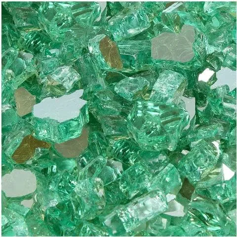 Miniatura 6 de Vidrio reflectante para hoguera, vidrio para hoguera, roca de vidrio para hoguera, piedras de vidrio, rocas de vidrio para hogueras, fogata de gas