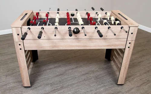 Miniatura 14 de Hathaway Madison - Mesa multijuego 6 en 1 de 54 pulgadas, ideal para salas de juegos familiares, incluye billar, futbolín, hockey deslizante, tenis