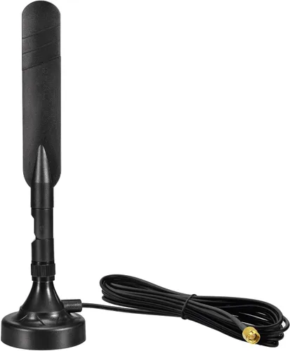 Eightwood Antena 4G LTE con base magnética MIMO SMA Antena macho para 4G LTE Router Hotspot Modem Industrial Celular IoT Gateway Cámara de Seguridad