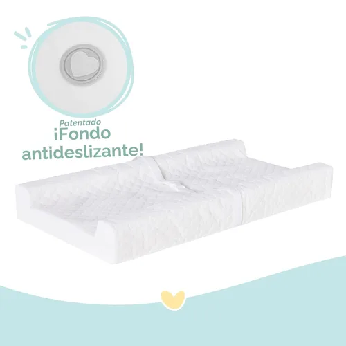 Miniatura 3 de Regalo Baby Basics - Cambiador antideslizante para bebés con sistema patentado de fácil agarre, funda resistente al agua, compatible con fundas