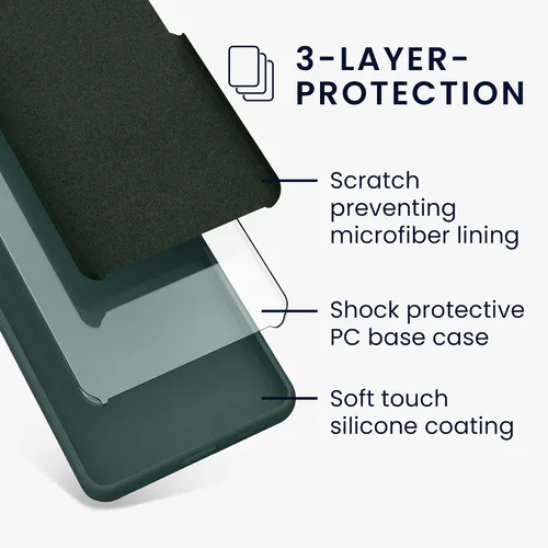 Miniatura 778 de kwmobile Funda Compatible con Google Pixel 6 Pro - Funda de teléfono de silicona TPU con acabado suave - Azul Arrecife