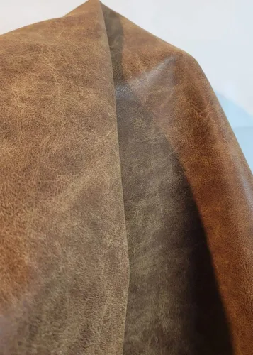 Miniatura 2 de NAT Leathers™ Cuero sintético sintético suave de piel sintética vegana marrón bellota (aprobado por PETA Vegano) por The Yard Piel sintética