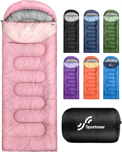 Miniatura 11 de Sportneer Sleeping Bag for Adults & Kids, Cold Weather & Warm Waterproof Camping Sleeping Bag, Compact Portable for Camping Hiking & Travel Negro