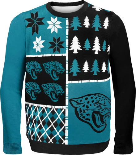 Miniatura 19 de FOCO NFL Unisex-Adult NFL Busy Block Ugly Sweater Bloque ocupado