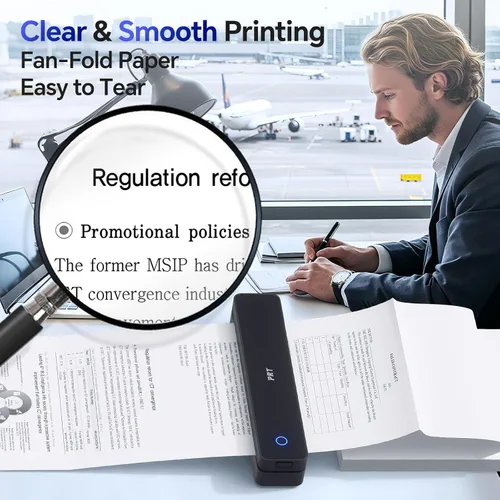 Miniatura 2 de iDPRT Papel de impresora térmica MT610 de 8.5 x 11 pulgadas para MT610 Pro, D810, M08F, M832, M08E, A285M, A80, A81, PR20, A40, iDPRT HPRT PRT Papel