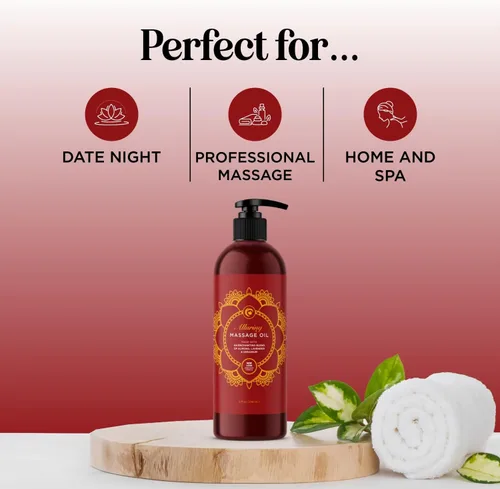 Miniatura 2 de Aceite de masaje relajante para terapia de masaje, aceite de masaje de cuerpo completo de aromaterapia con encantadores aceites esenciales